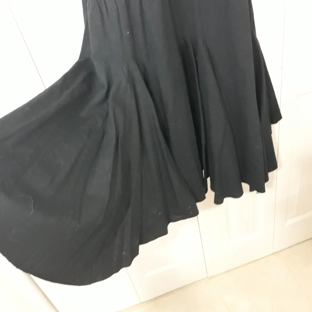 Mix Nouveau 100% Cotton Black Beaded  Dress Size Medium - Picture 4 of 11